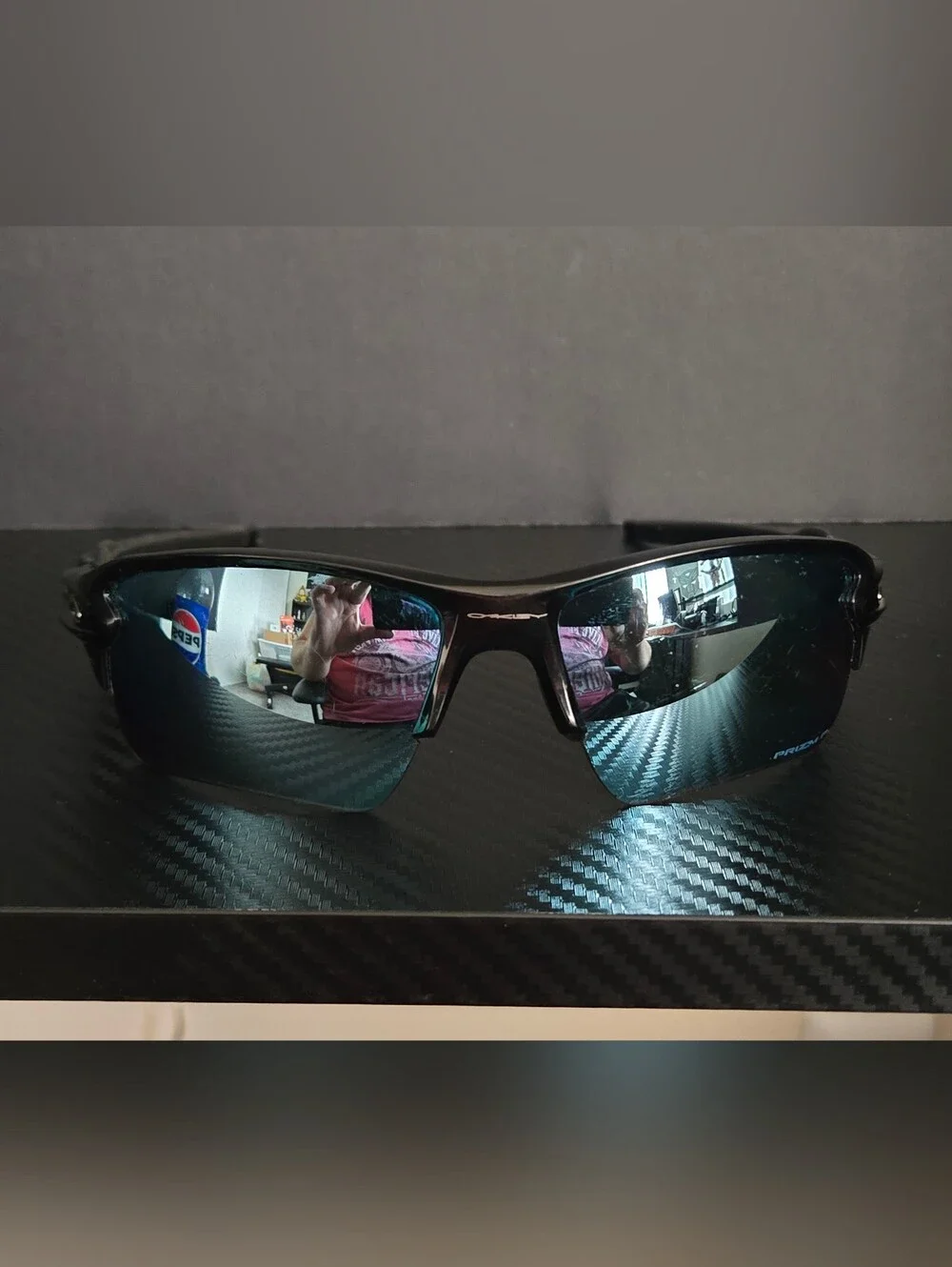 Oakley Flak 2.0 Black Frame Blue Purple Sunglasses PRIZM P 009188-59 12 133